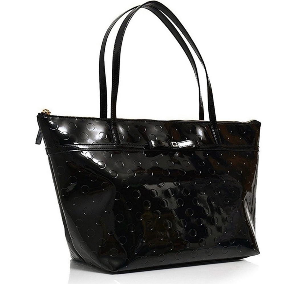 New Kate Spade Sophie Camellia Street Black Tote Bag